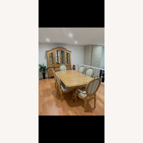 Used Vintage/Antique Finds Natural Wood Dining Set for sale on AptDeco