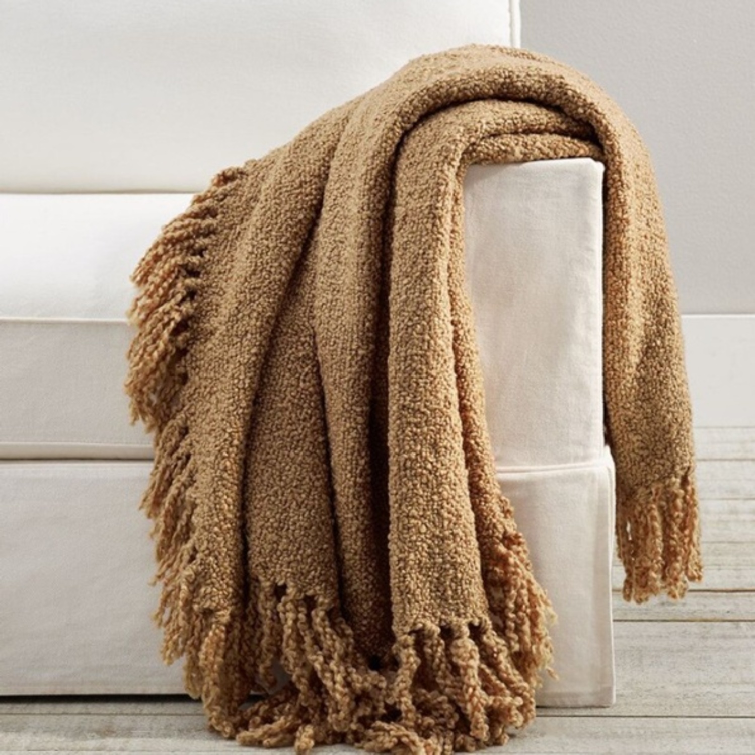 Pottery Barn Dreamy Handwoven Fringe Throw - image-9