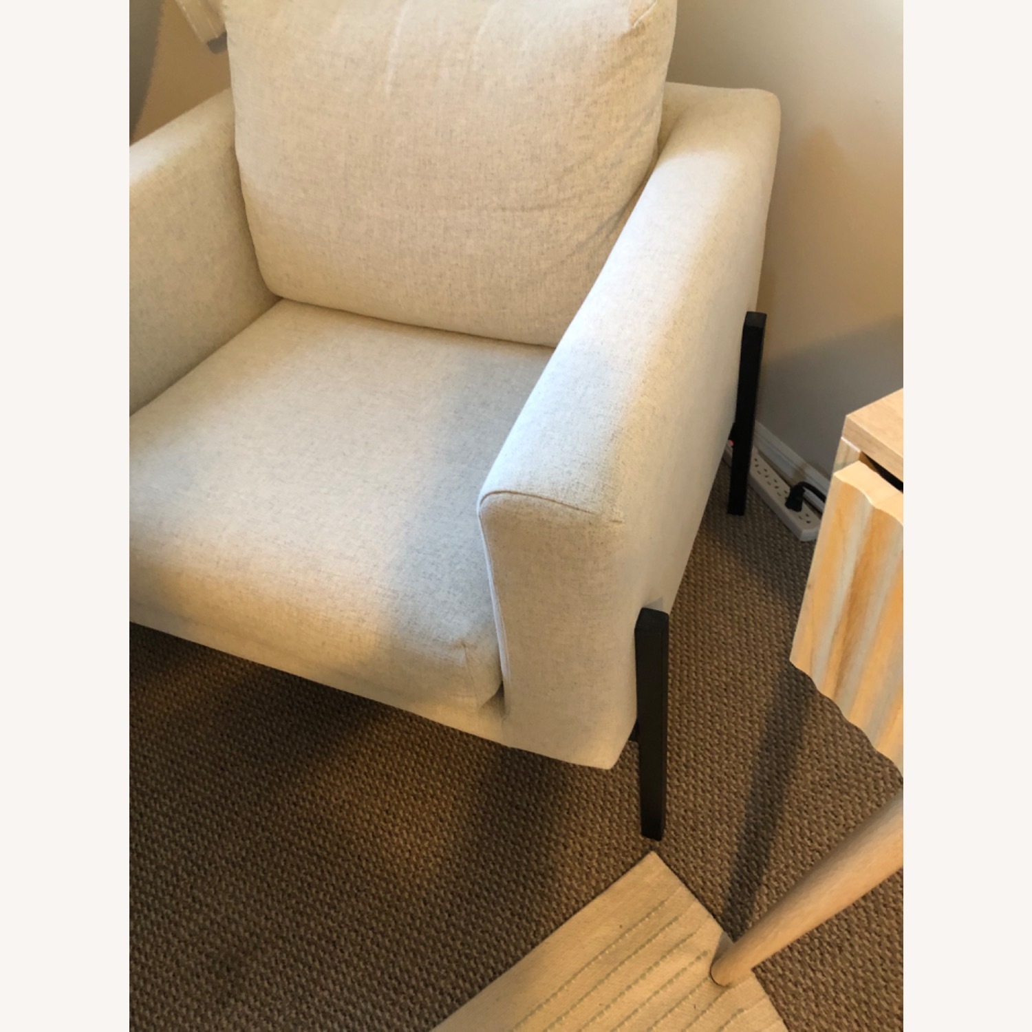 IKEA SALTSJÖBADEN Natural Fabric Armchair - image-3