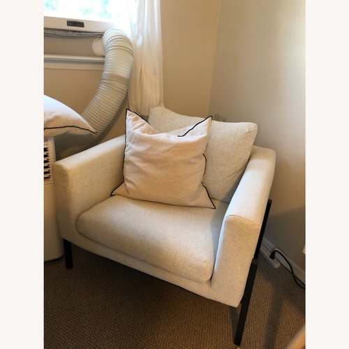 Used IKEA SALTSJĂ–BADEN Natural Fabric Armchair for sale on AptDeco