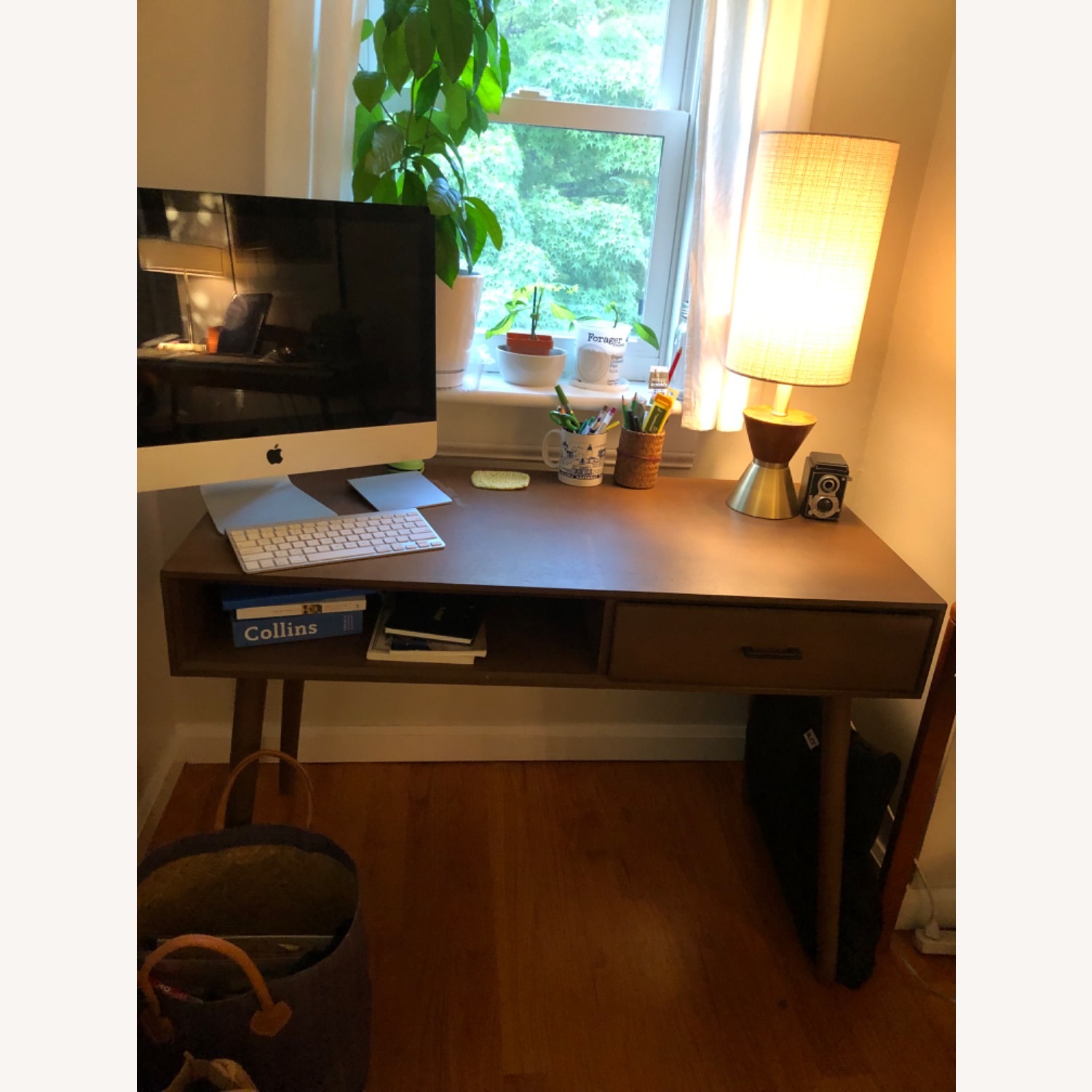 Target Dark Brown Wood Desk - image-2