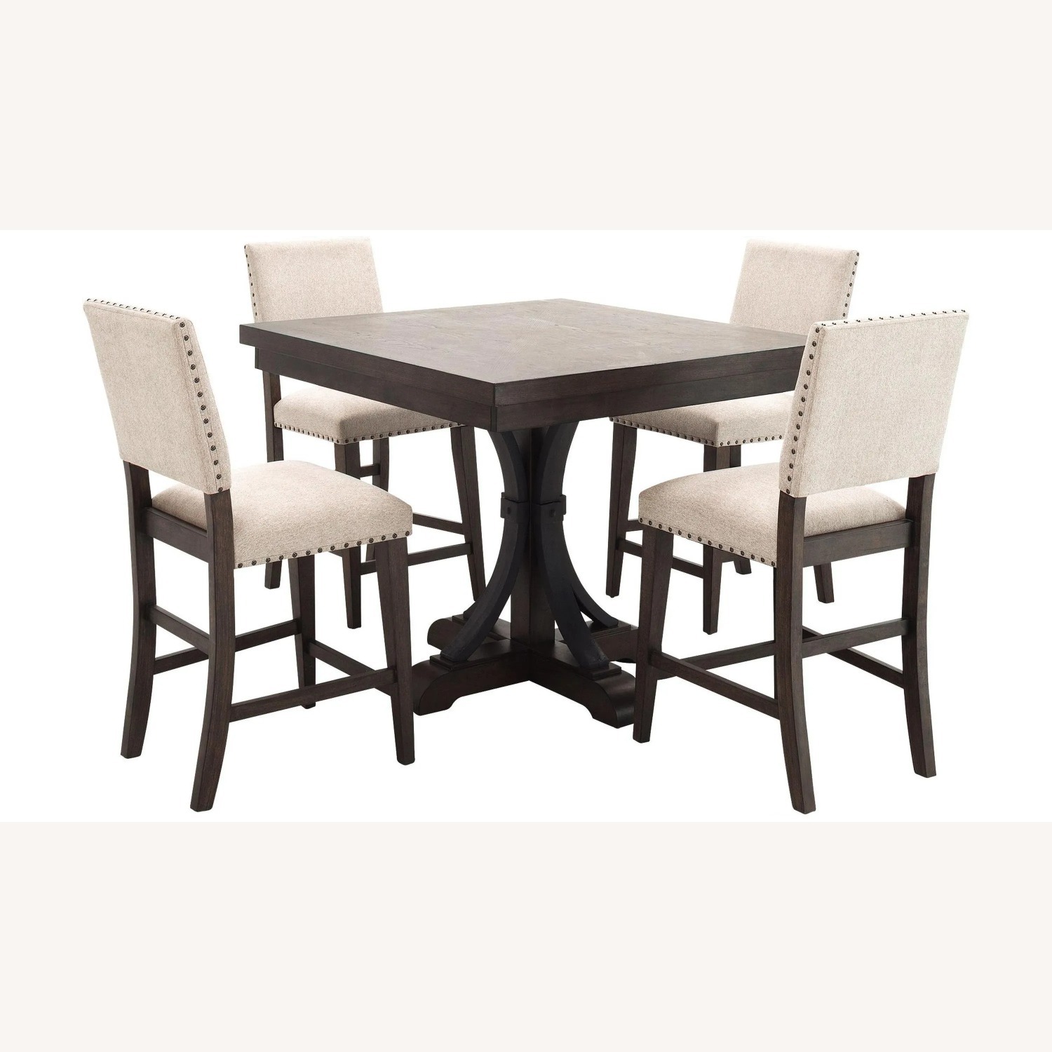 Raymour & Flanigan Dark Brown Dining Table - image-2