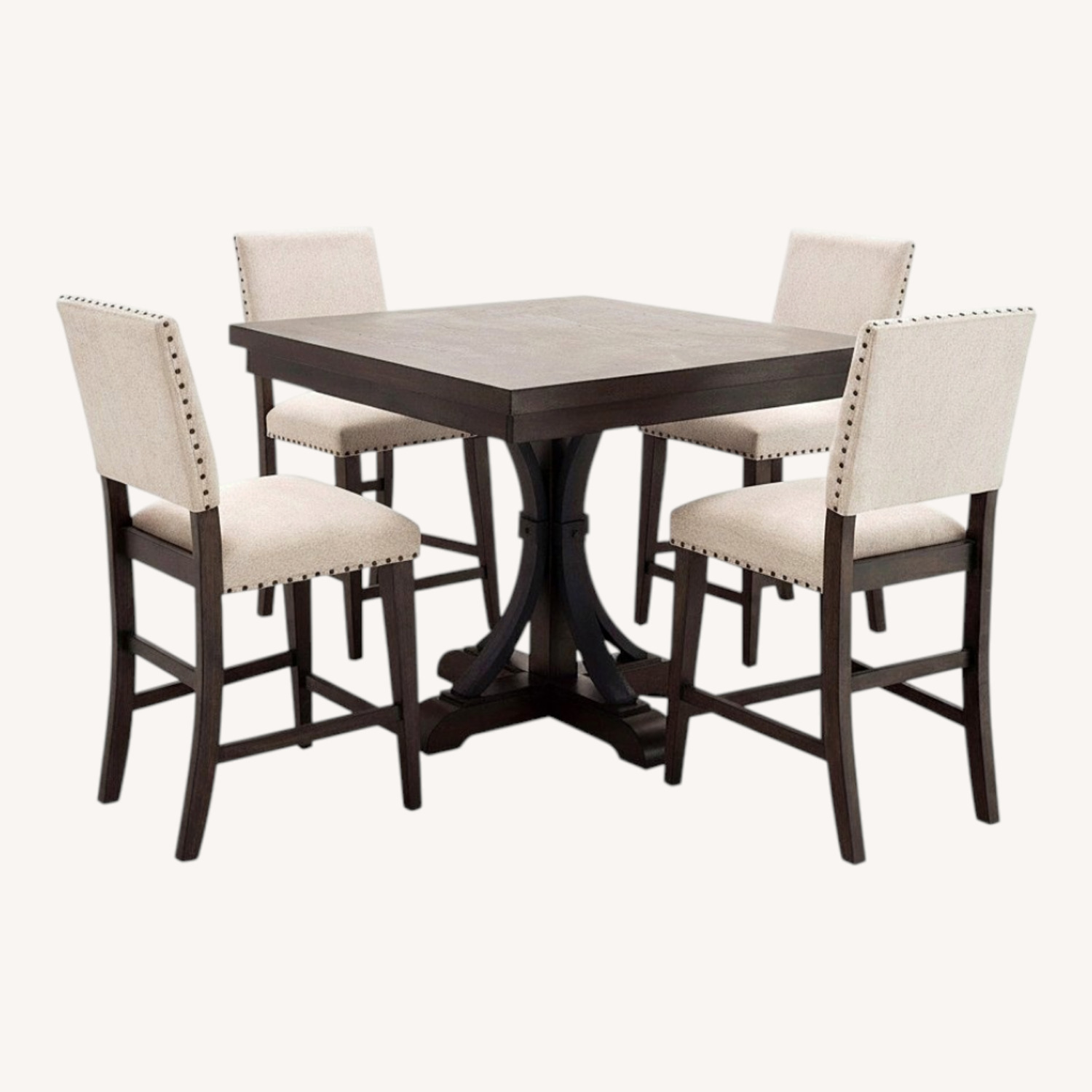 Raymour & Flanigan Dark Brown Dining Table - image-0