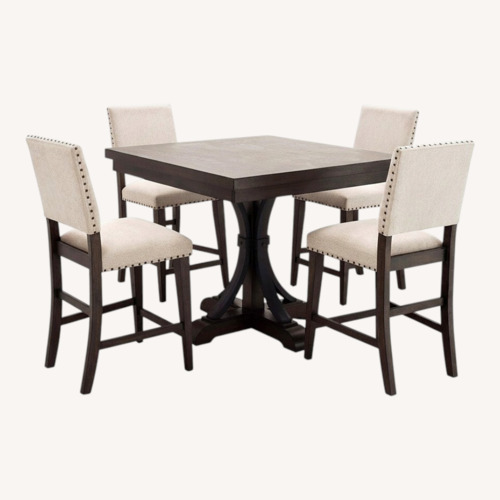 Used Raymour & Flanigan Dark Brown Dining Table for sale on AptDeco