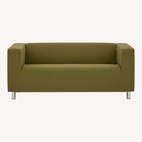 Used IKEA KLIPPAN Green Fabric 2 Seater Sofa for sale on AptDeco