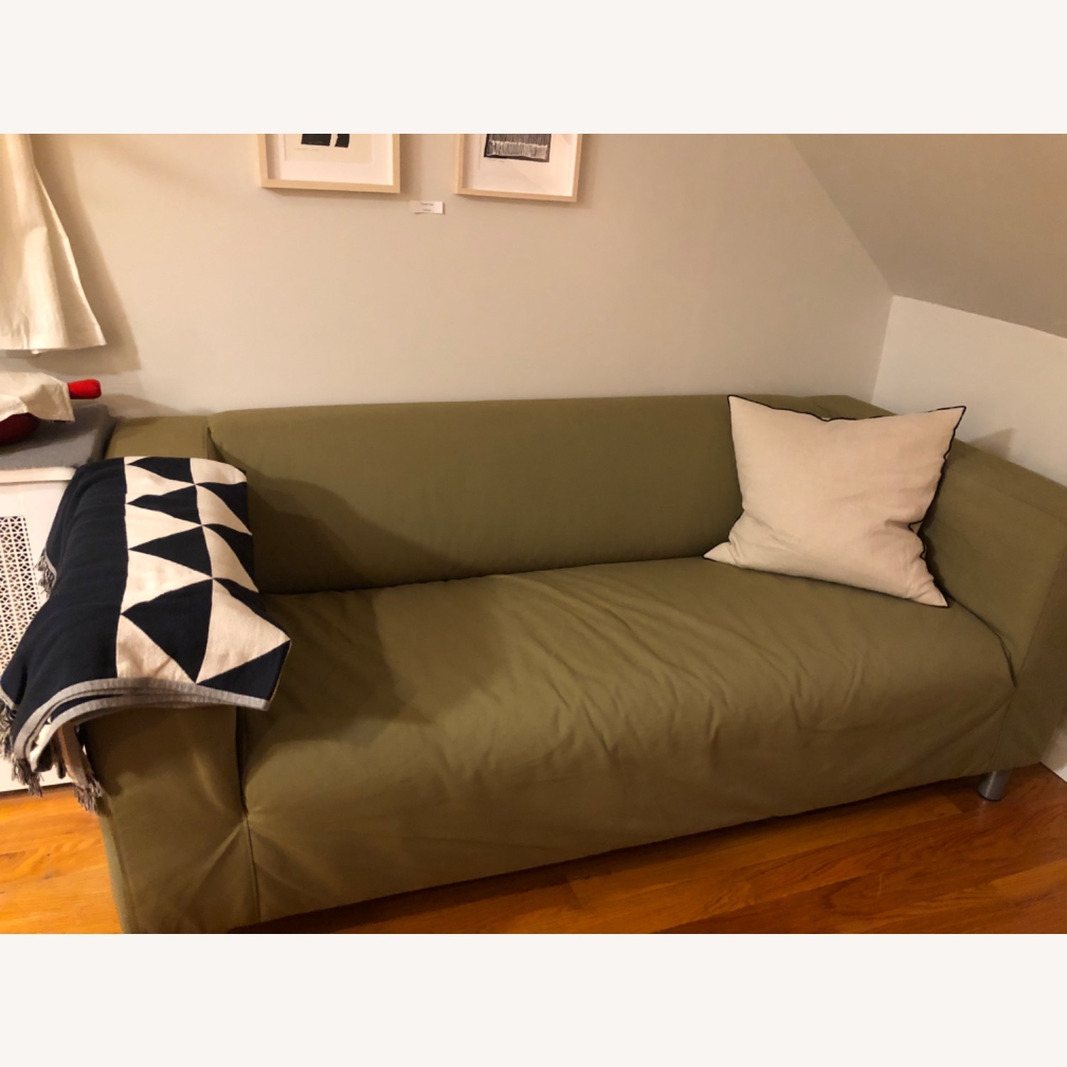 IKEA KLIPPAN Green Fabric 2 Seater Sofa - image-1