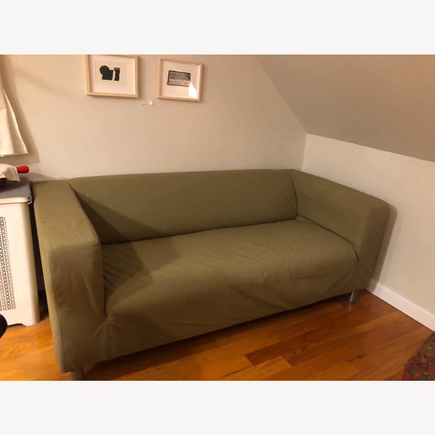 IKEA KLIPPAN Green Fabric 2 Seater Sofa - image-2