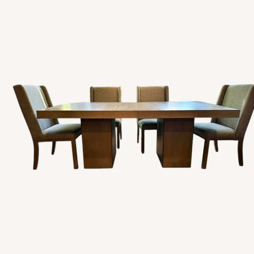 Used Fawnburg Light Gray Dining Set for sale on AptDeco
