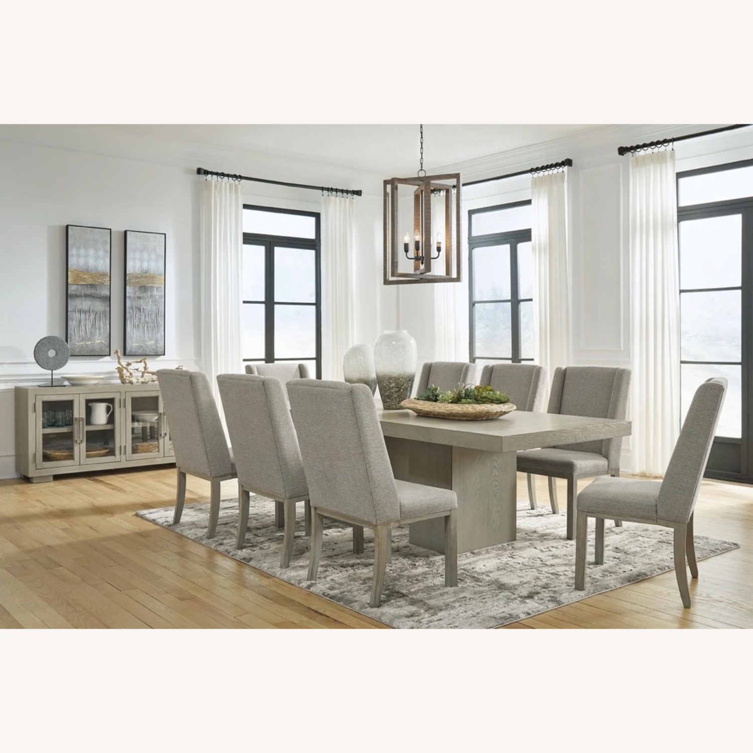 Fawnburg Light Gray Dining Set - image-6