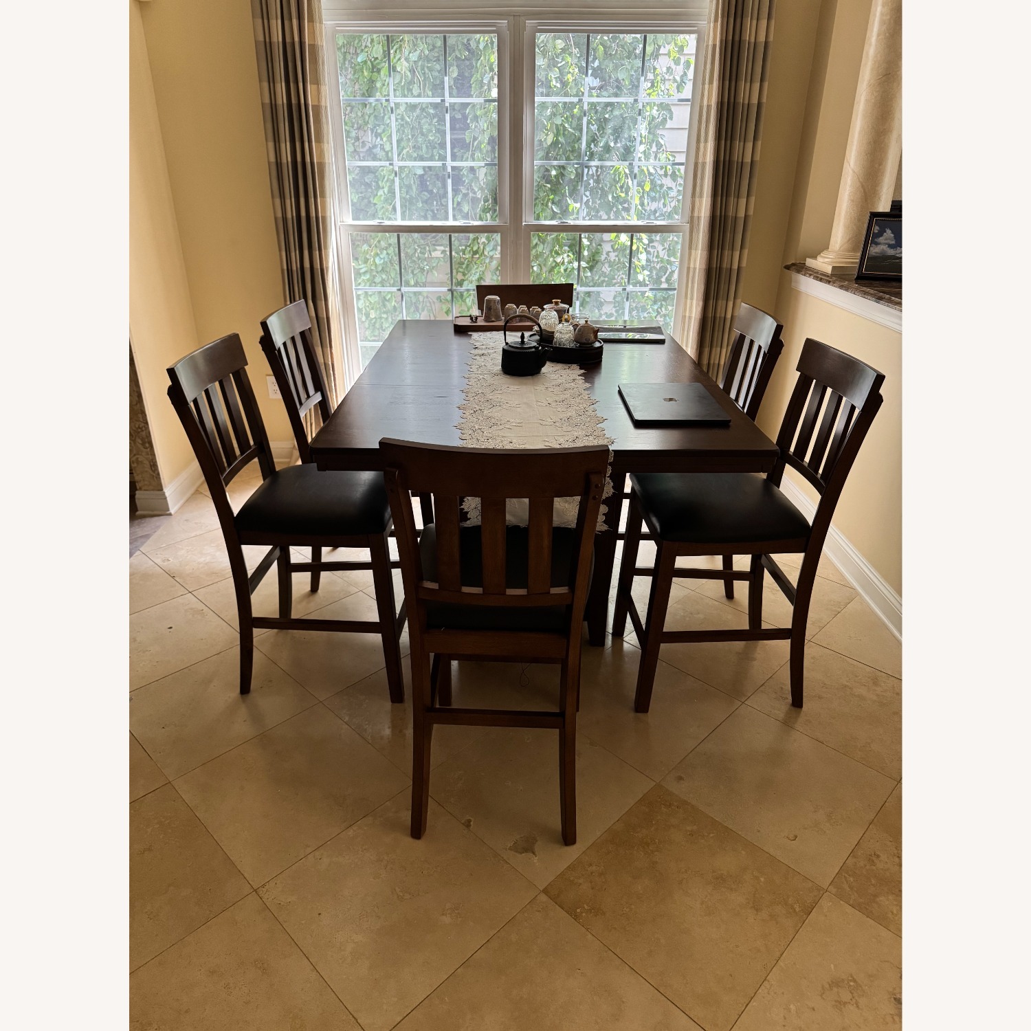 Belfort Furniture Dark Brown Wood Dining Set - image-4