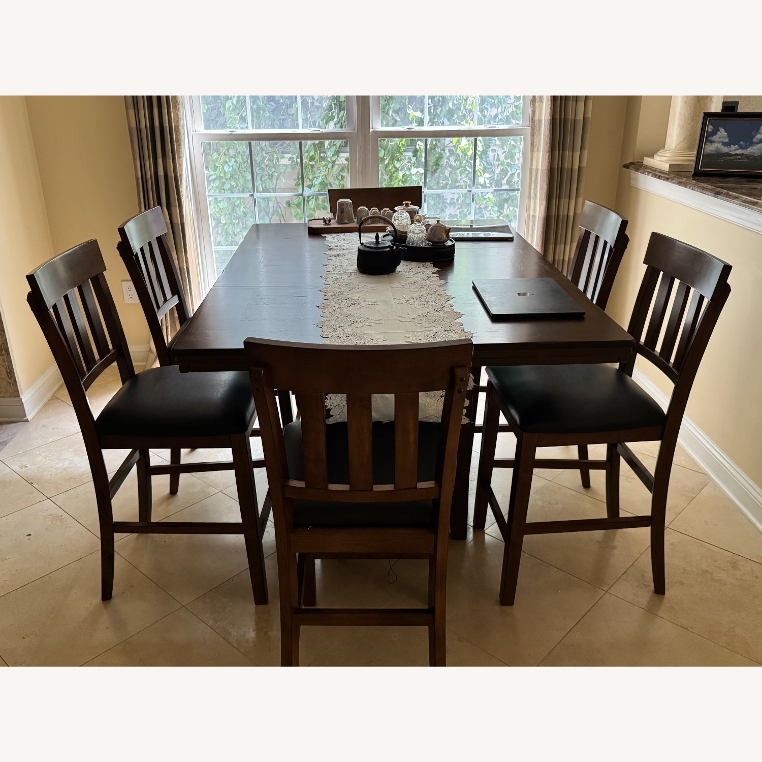 Belfort Furniture Dark Brown Wood Dining Set - image-1