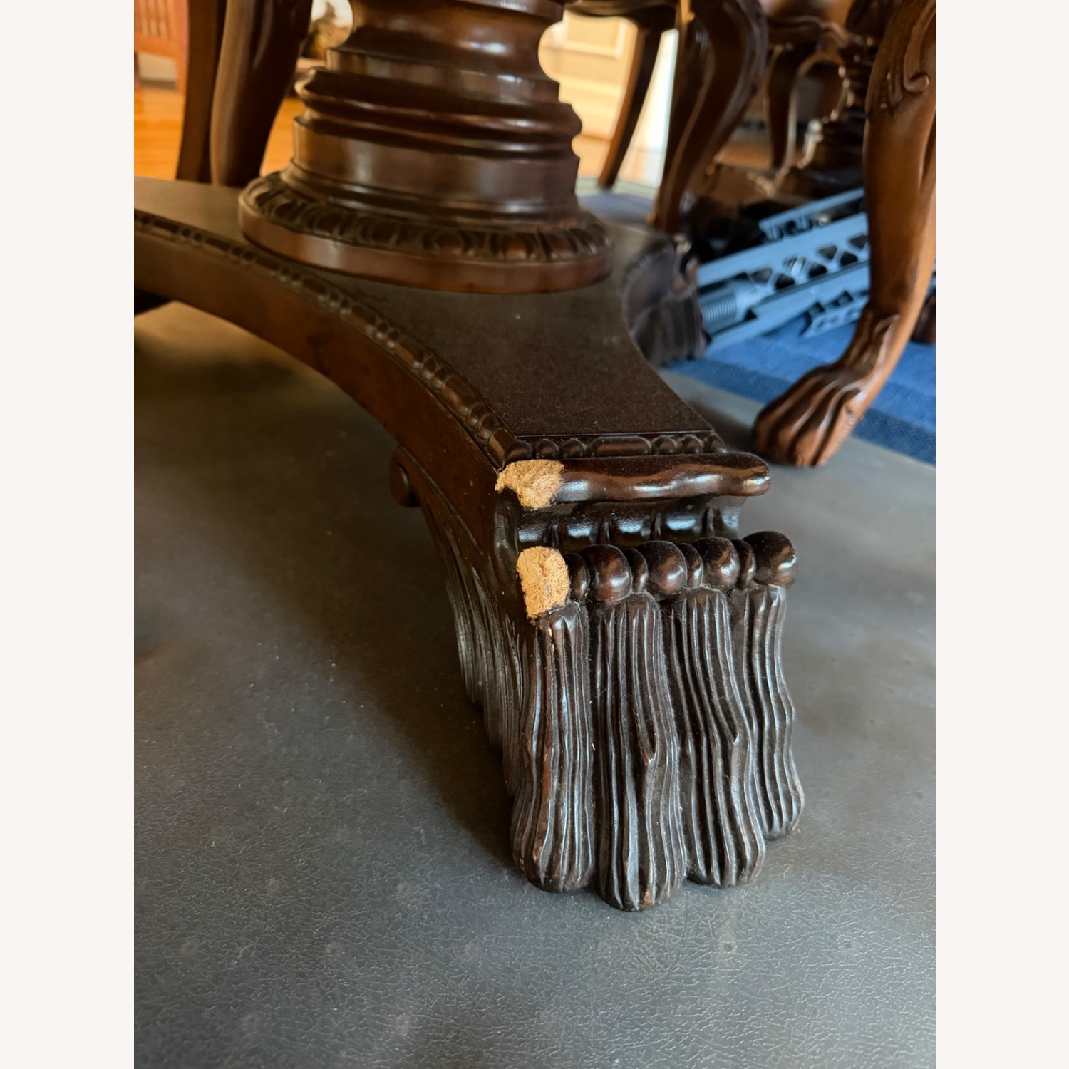 Vintage/Antique Dark Brown Wood Dining Sets - image-4