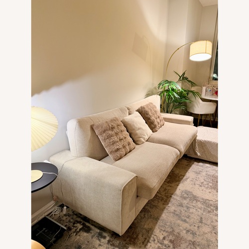 Used Natural Fabric Loveseat for sale on AptDeco