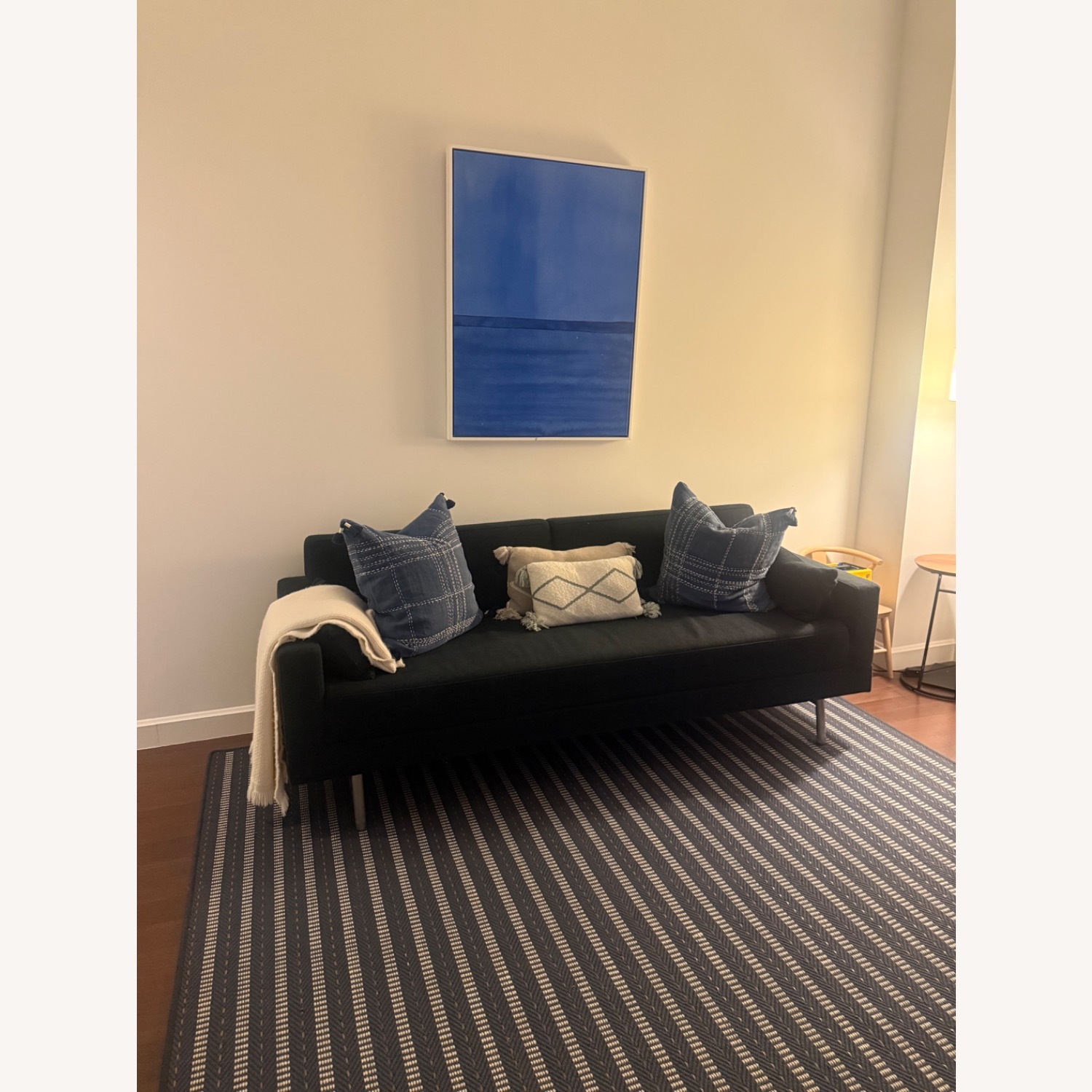 Blu Dot Navy Blue Sleeper Sofa - image-1