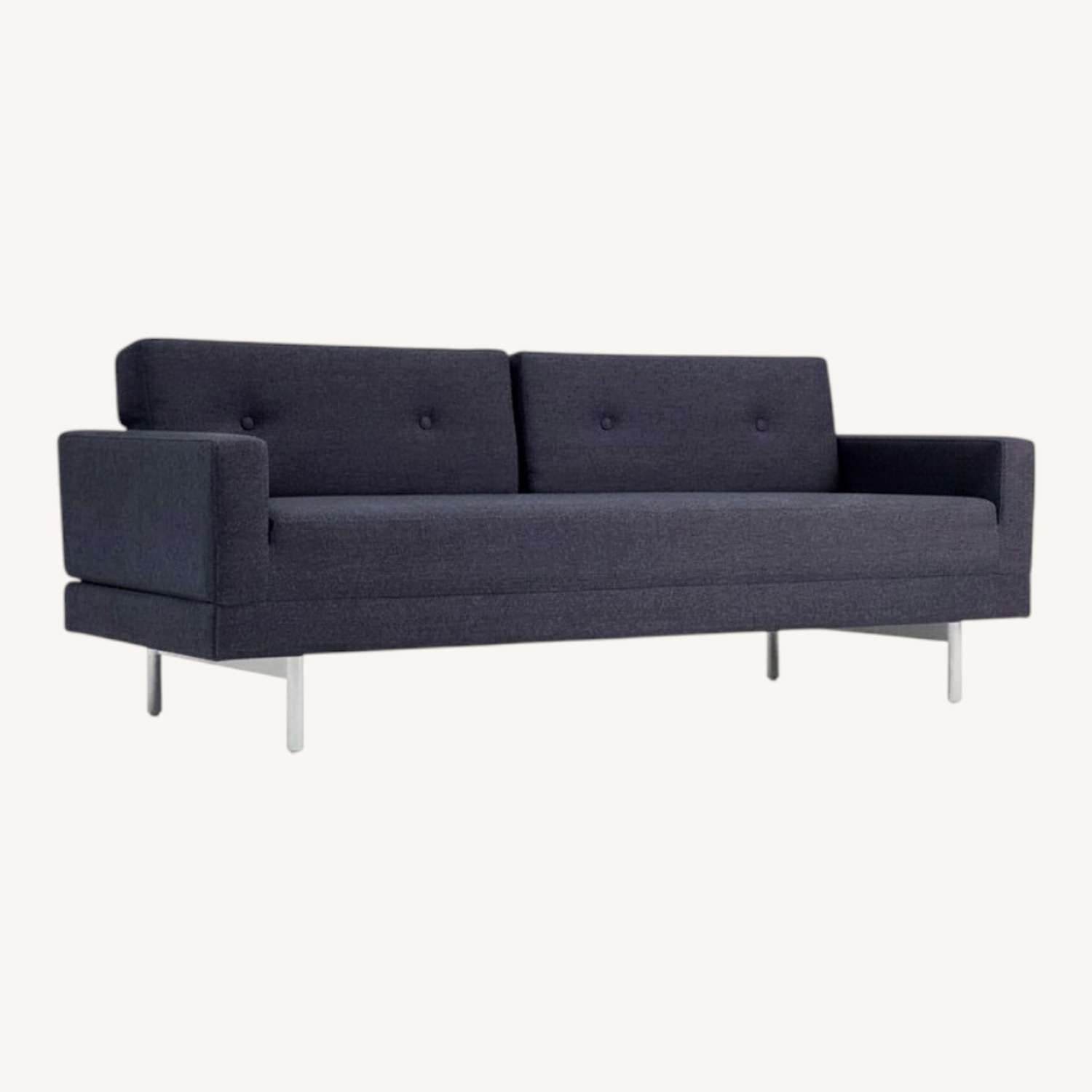 Blu Dot Navy Blue Sleeper Sofa - image-0