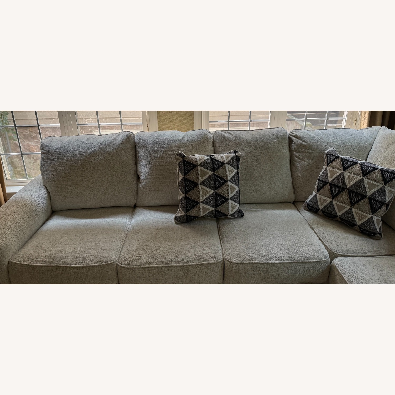 Ashley Furniture Light Gray Chaise Lounge - image-1
