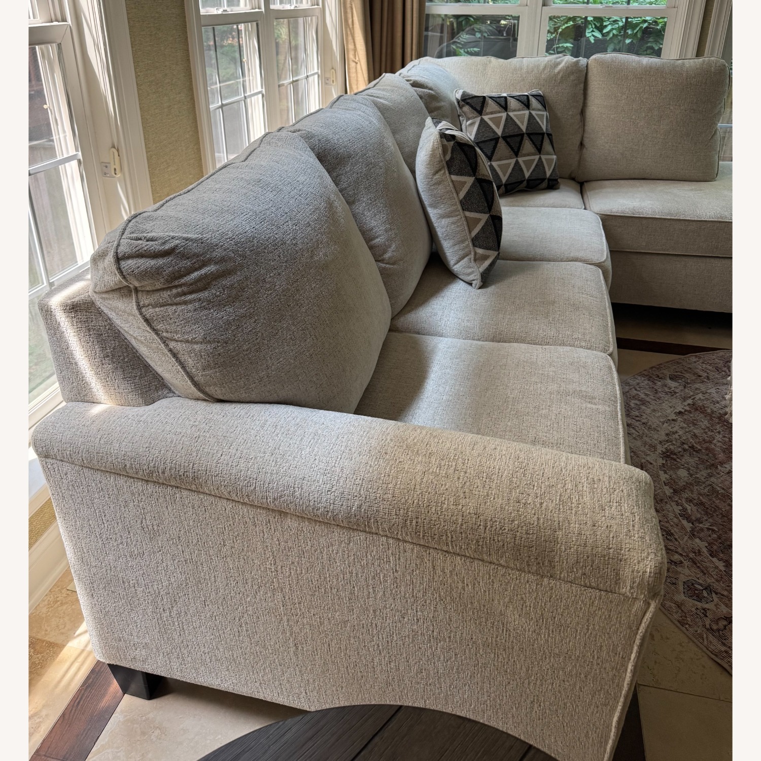 Ashley Furniture Light Gray Chaise Lounge - image-4