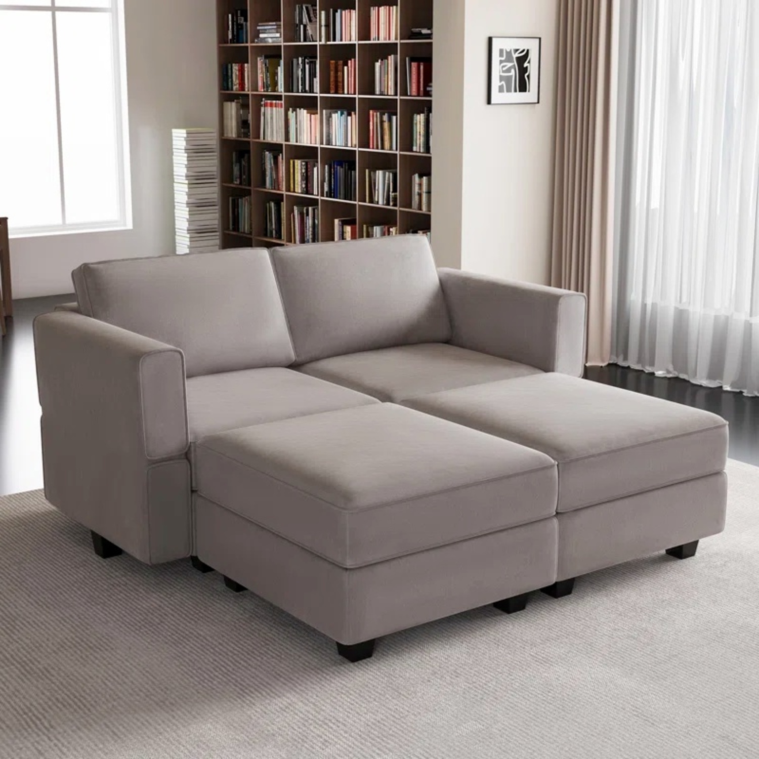 Wayfair Latitude Run Dark Gray 3+ Piece Sectional - image-4