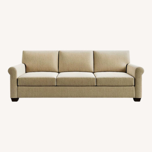 Used Pottery Barn York Natural Fabric 2 Piece Sectional for sale on AptDeco