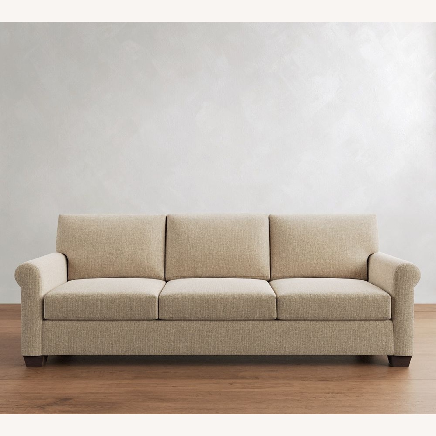 Pottery Barn York Natural Fabric 2 Piece Sectional - image-5