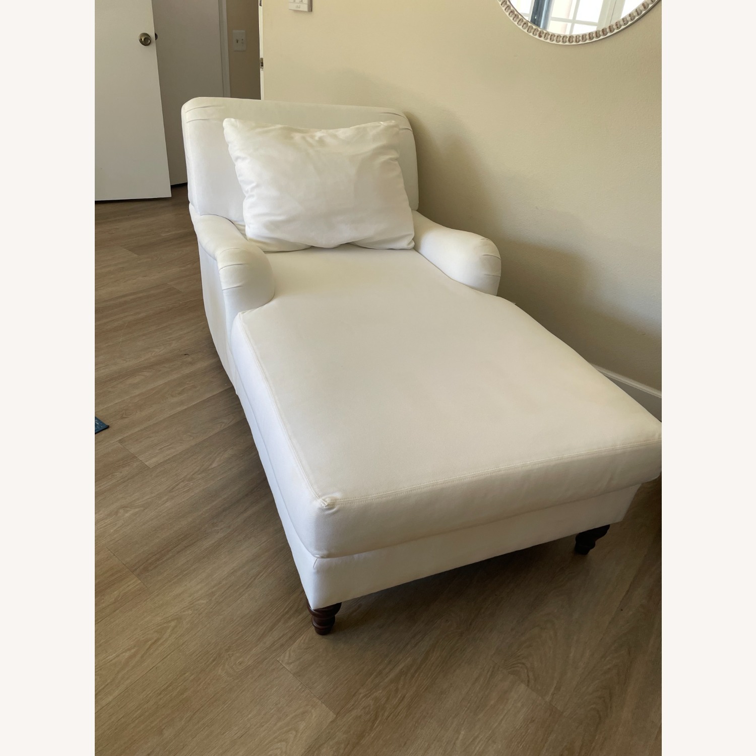 Pottery Barn Carlisle Tightback Cotton Chaise Lounge - image-4