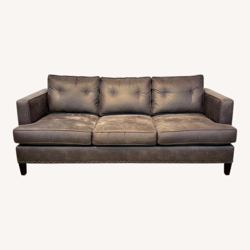 Used Flanders 3-Seat Sueded Finish Sofa for sale on AptDeco