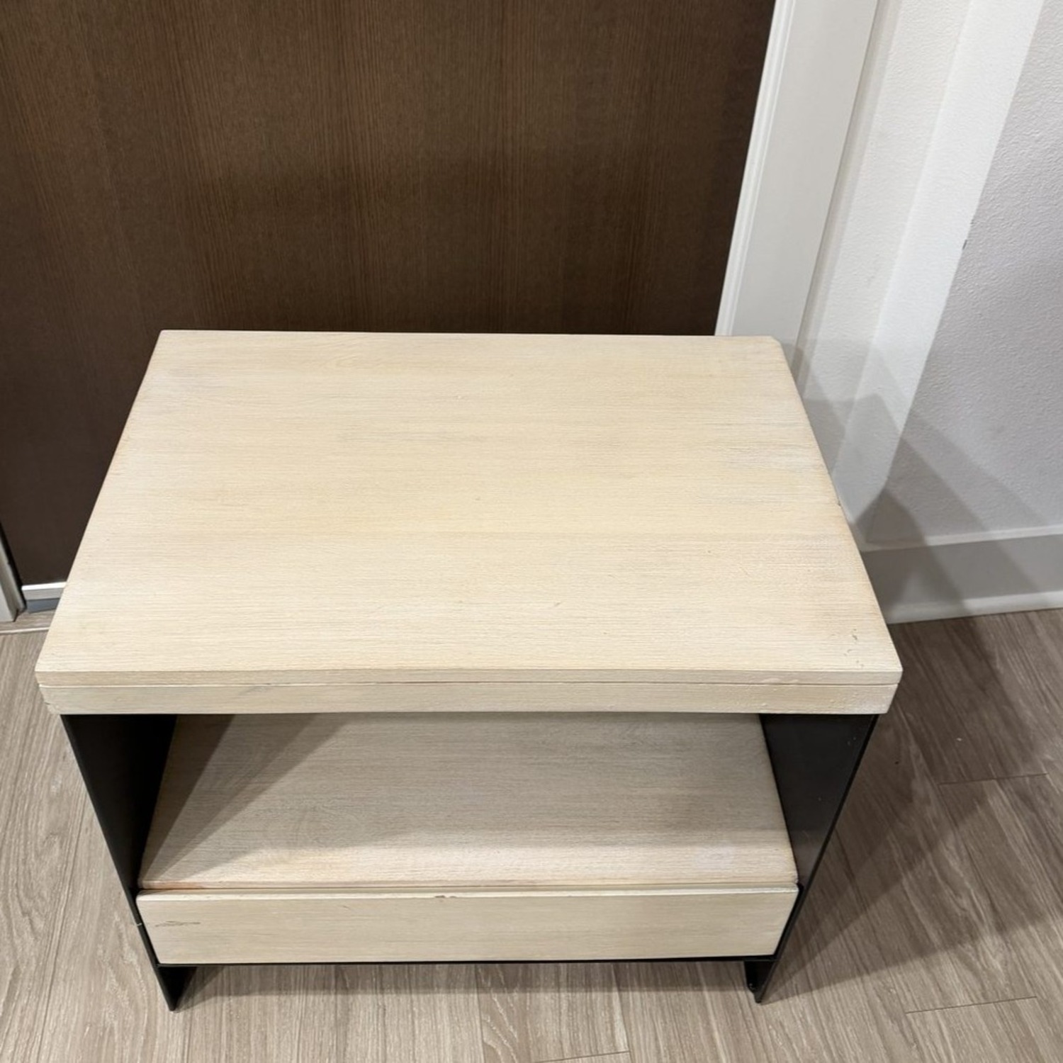 Pottery Barn Cayman 24" Wood & Metal Nightstand - image-6