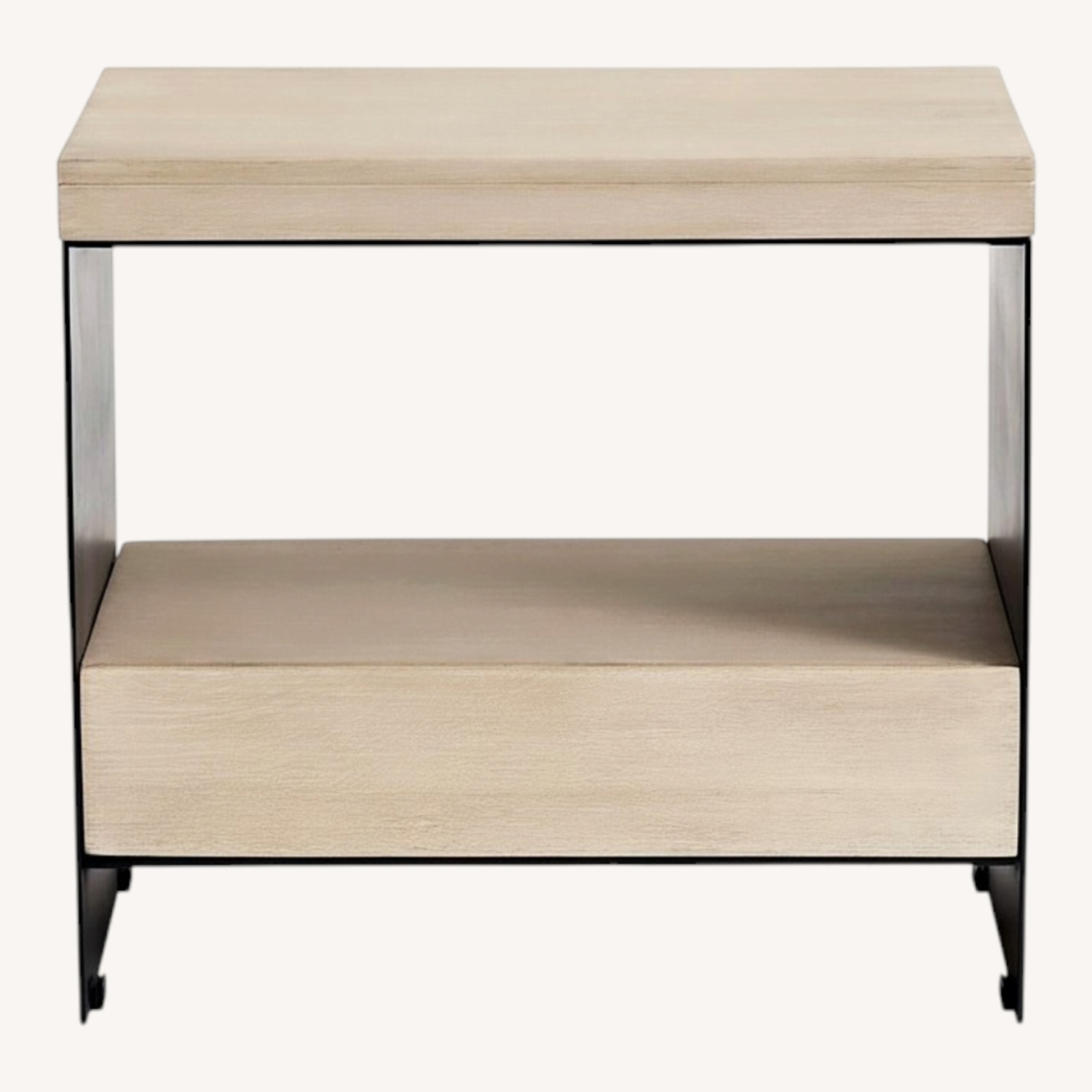 Pottery Barn Cayman 24" Wood & Metal Nightstand - image-0