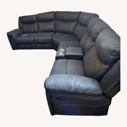 Used Jackson Furnit Dark Gray 3pc Reclining Sectional for sale on AptDeco