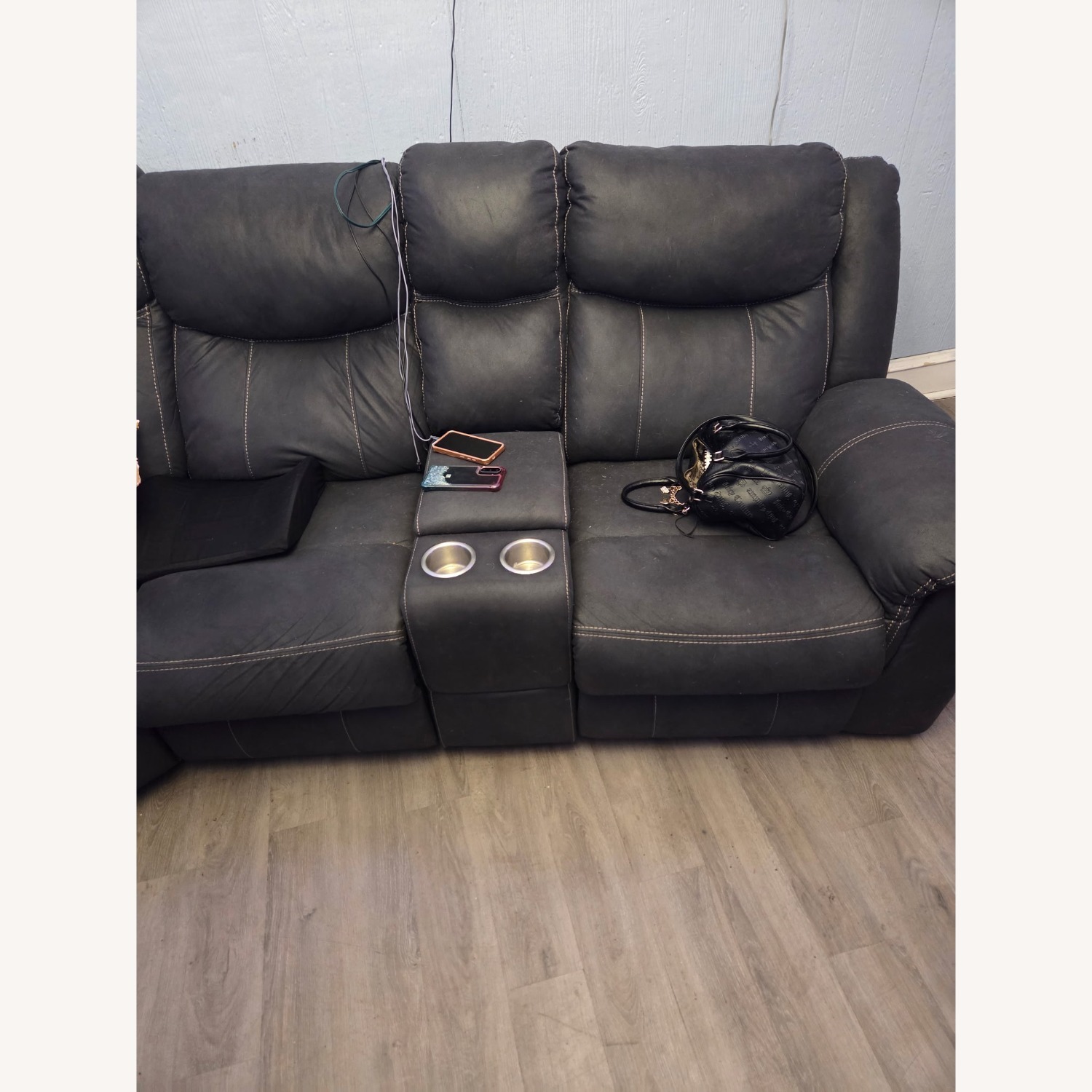 Jackson Furnit Dark Gray 3pc Reclining Sectional - image-3