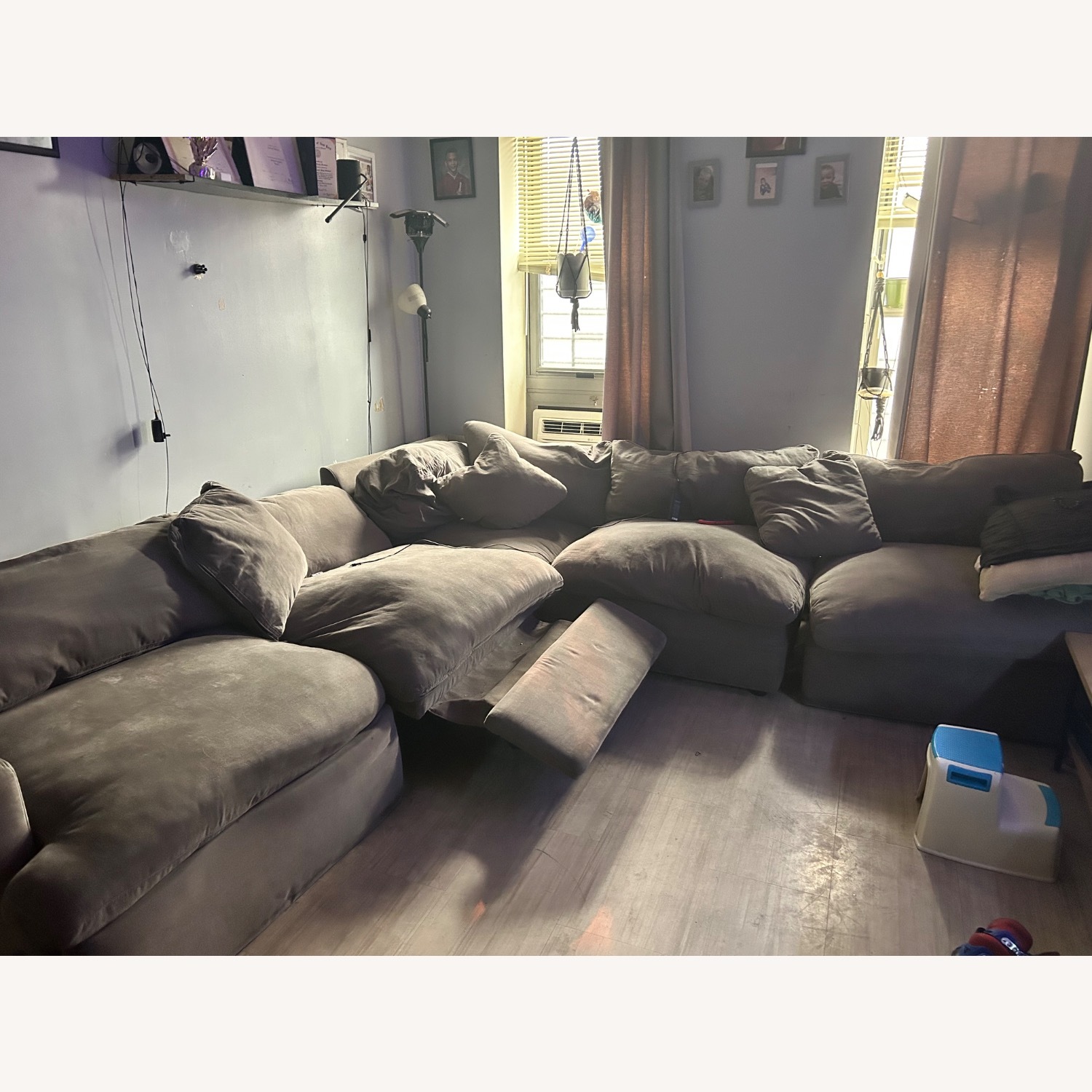 Dream Grey Double Recliner 4 Piece Sectional - image-2