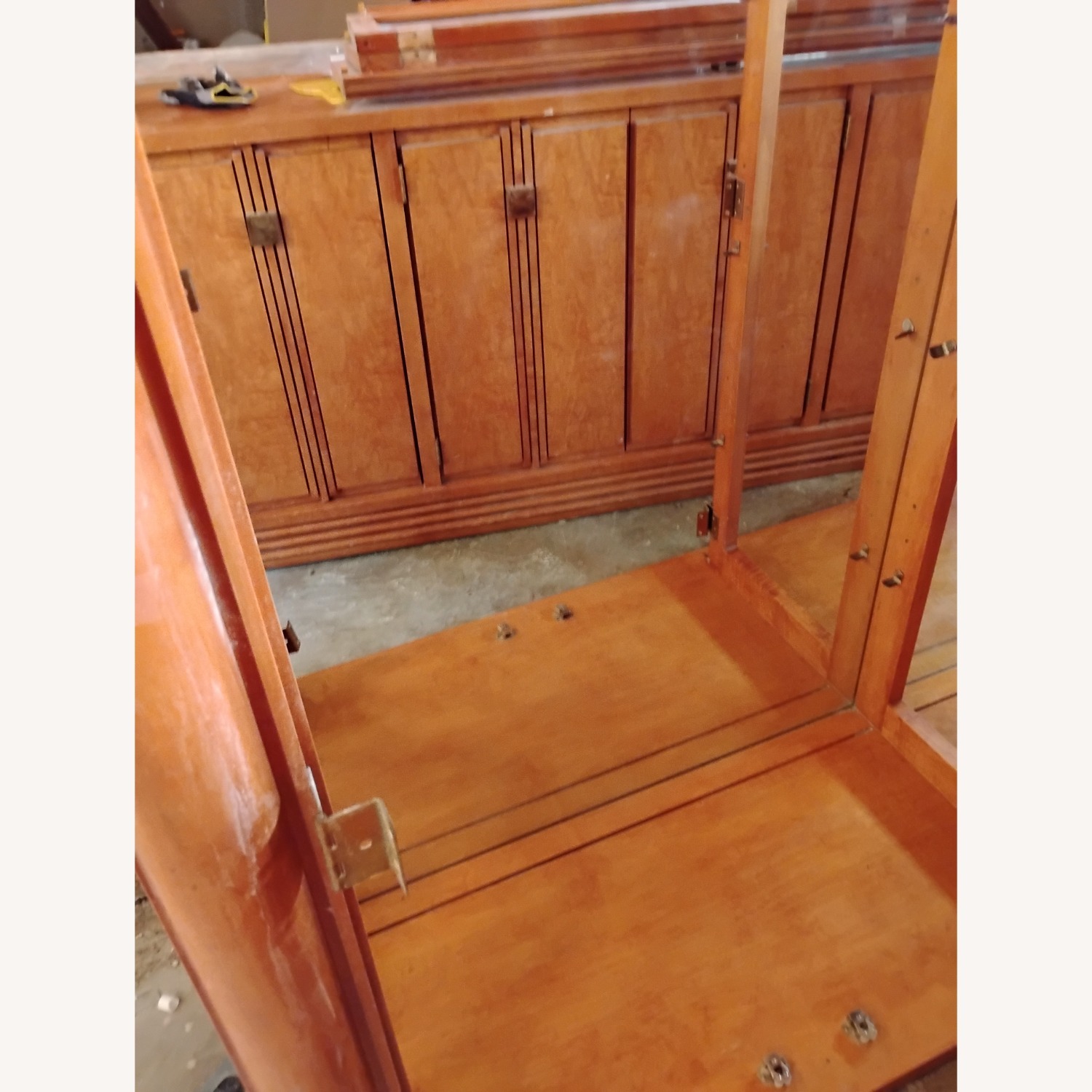 Wooden China Cabinet Hutch & Buffet - image-8