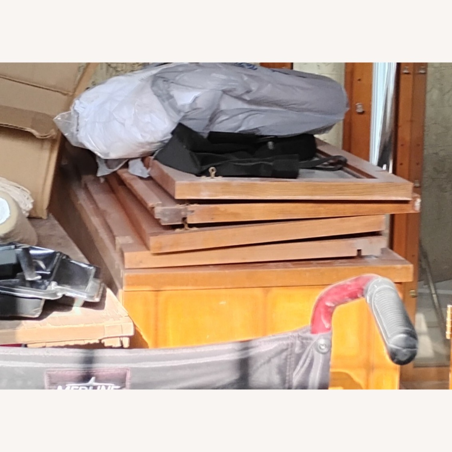Wooden China Cabinet Hutch & Buffet - image-9