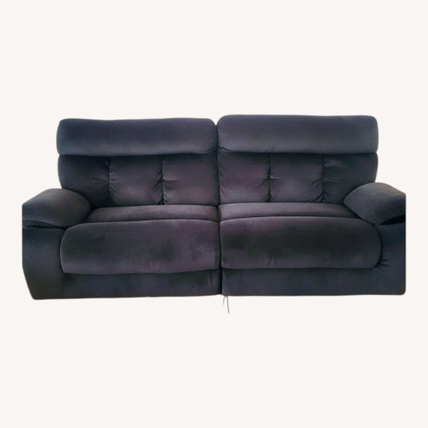 At Home Dark Brown Fabric 3+ Seater Sofa - image-0