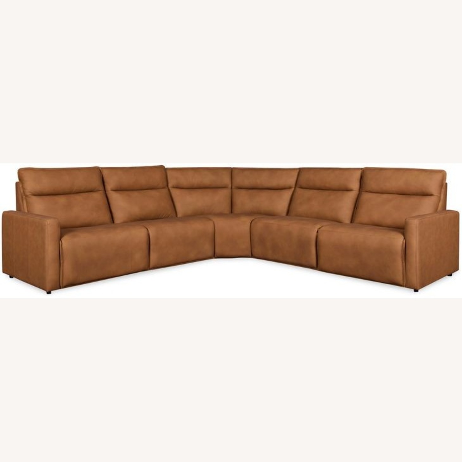 Adell Saddle Leather Power Reclining Sofa - image-4