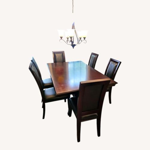 Used Najarian Furniture Dark Brown Dining Set for sale on AptDeco