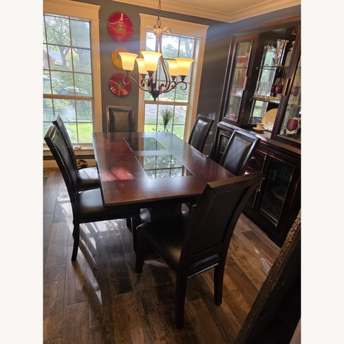 Used Najarian Furniture Dark Brown Dining Set for sale on AptDeco