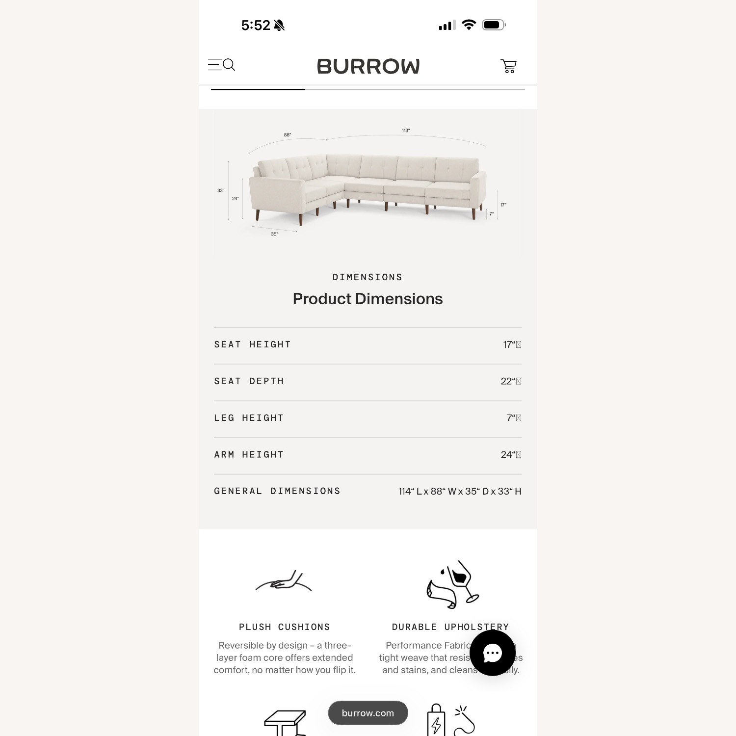 Burrow Nomad Sectional - image-4
