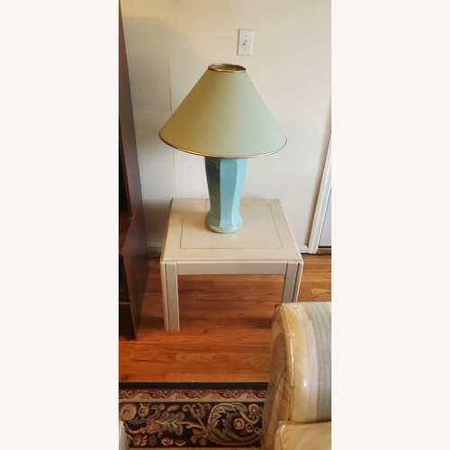 Used Vintage/Antique Finds Living Room Wood Lamp Tables for sale on AptDeco