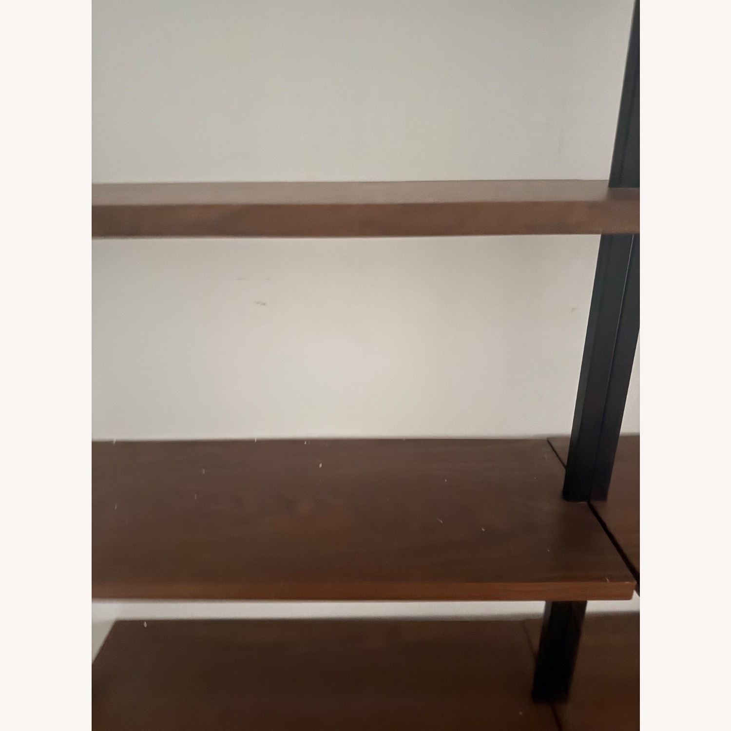 CB2 Helix Dark Brown Wood Veneer Wall Shelf - image-5