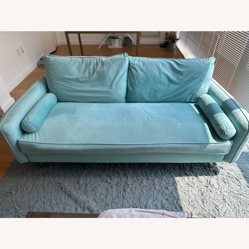 Used IKEA Green 2 Seater Sofa for sale on AptDeco