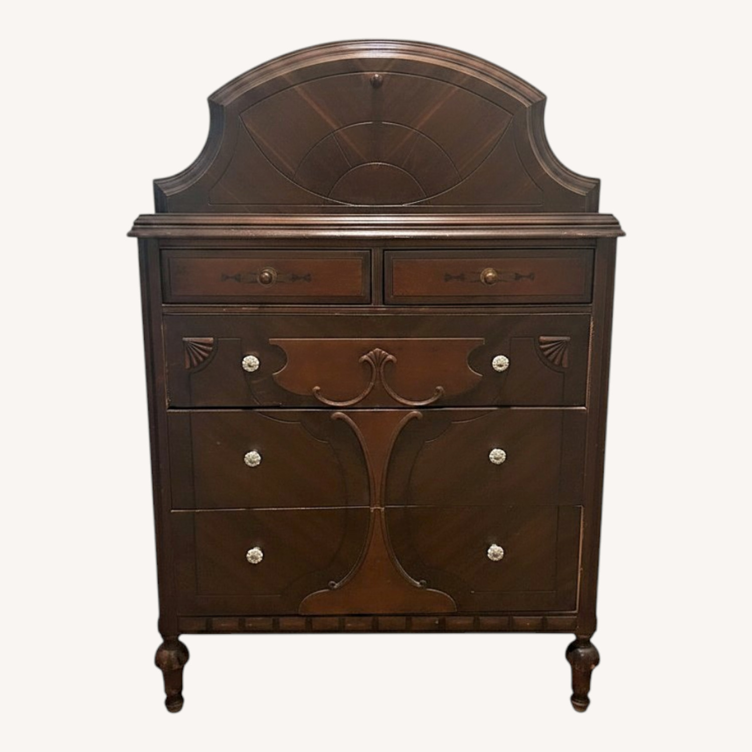 Vintage/Antique Finds Dark Brown Wood Dresser - image-0