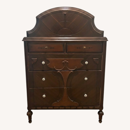 Used Vintage/Antique Finds Dark Brown Wood Dresser for sale on AptDeco