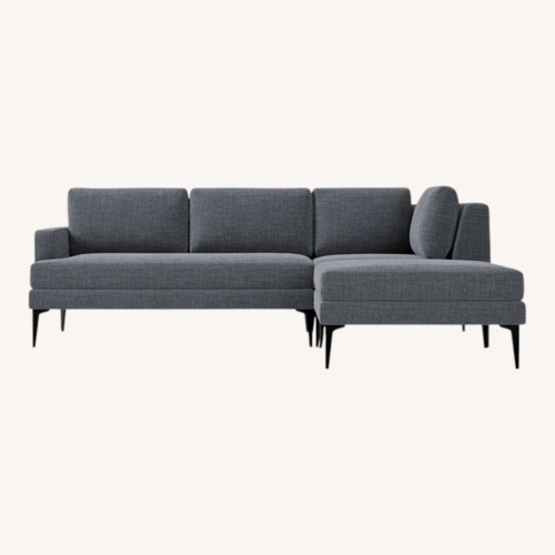 Used West Elm Andes Left 3-Piece Ottoman Sectional for sale on AptDeco