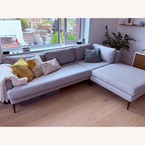 Used West Elm Andes Left 3-Piece Ottoman Sectional for sale on AptDeco