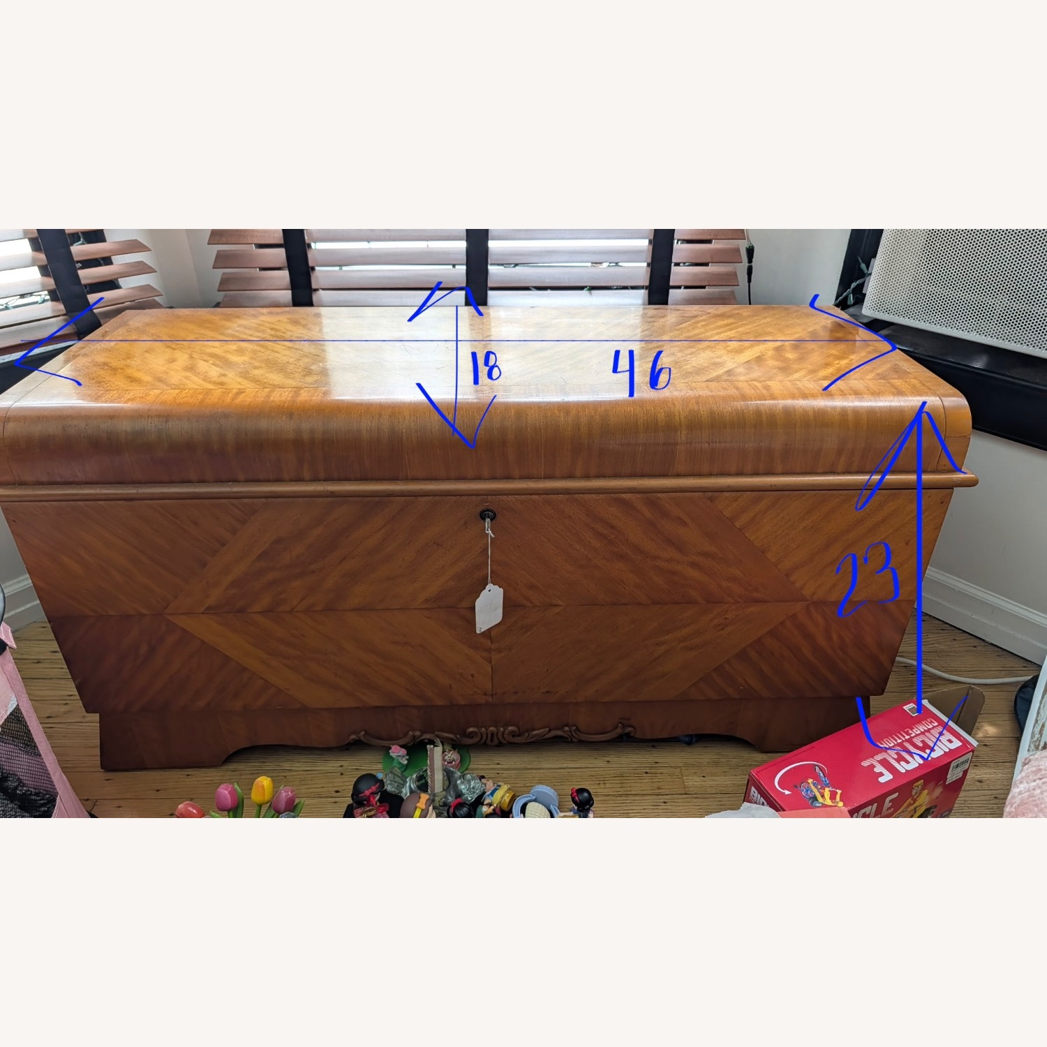 Vintage Lane Furniture Natural Wood Chest - image-1