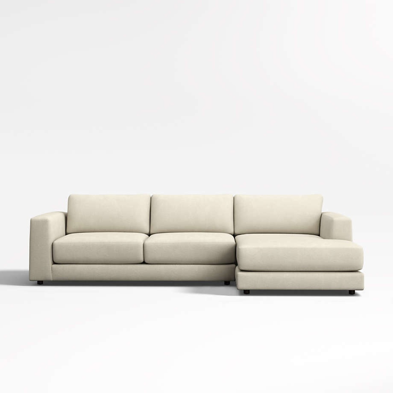 Crate & Barrel Peyton Natural Fabric 2 Piece Sectional - image-4