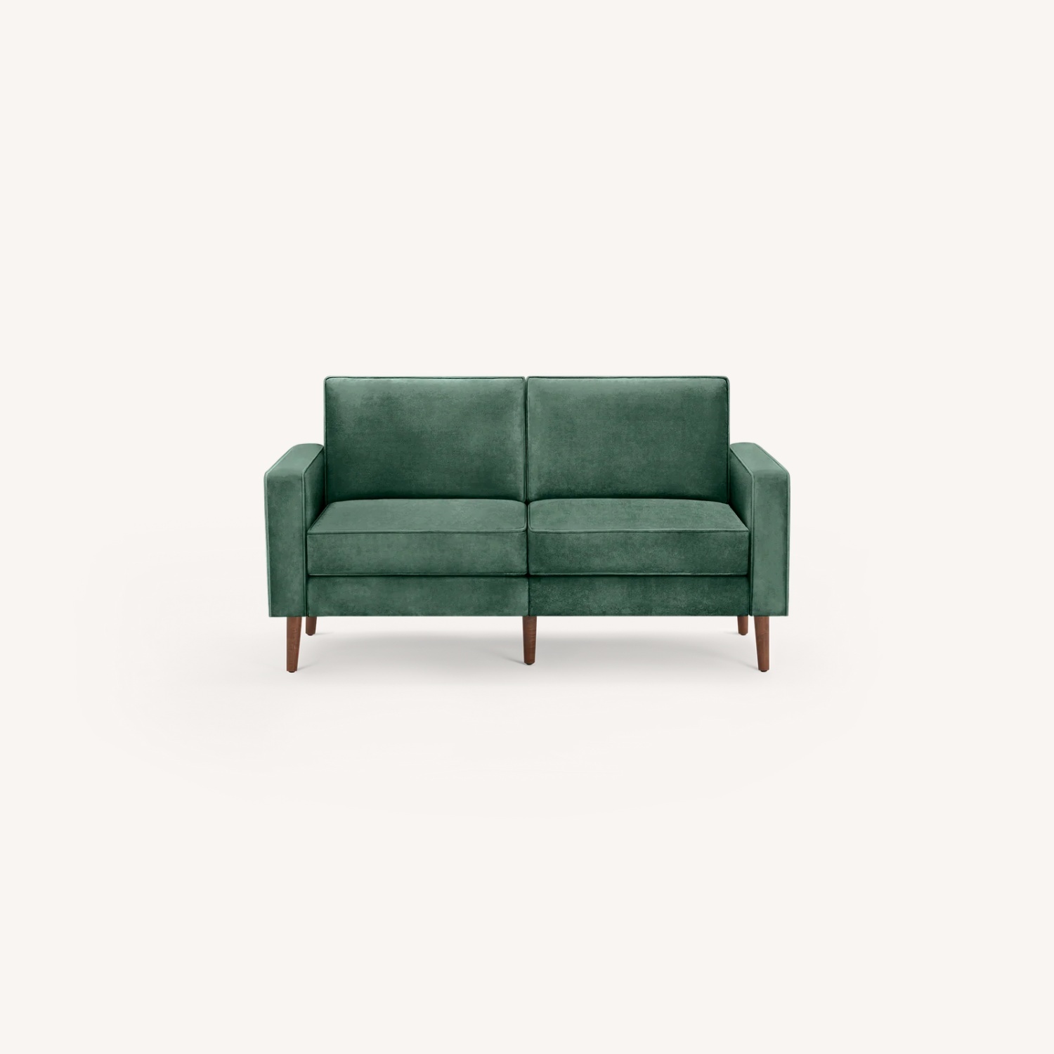 Burrow Nomad Green Velvet 2 Seater Sofa - image-4
