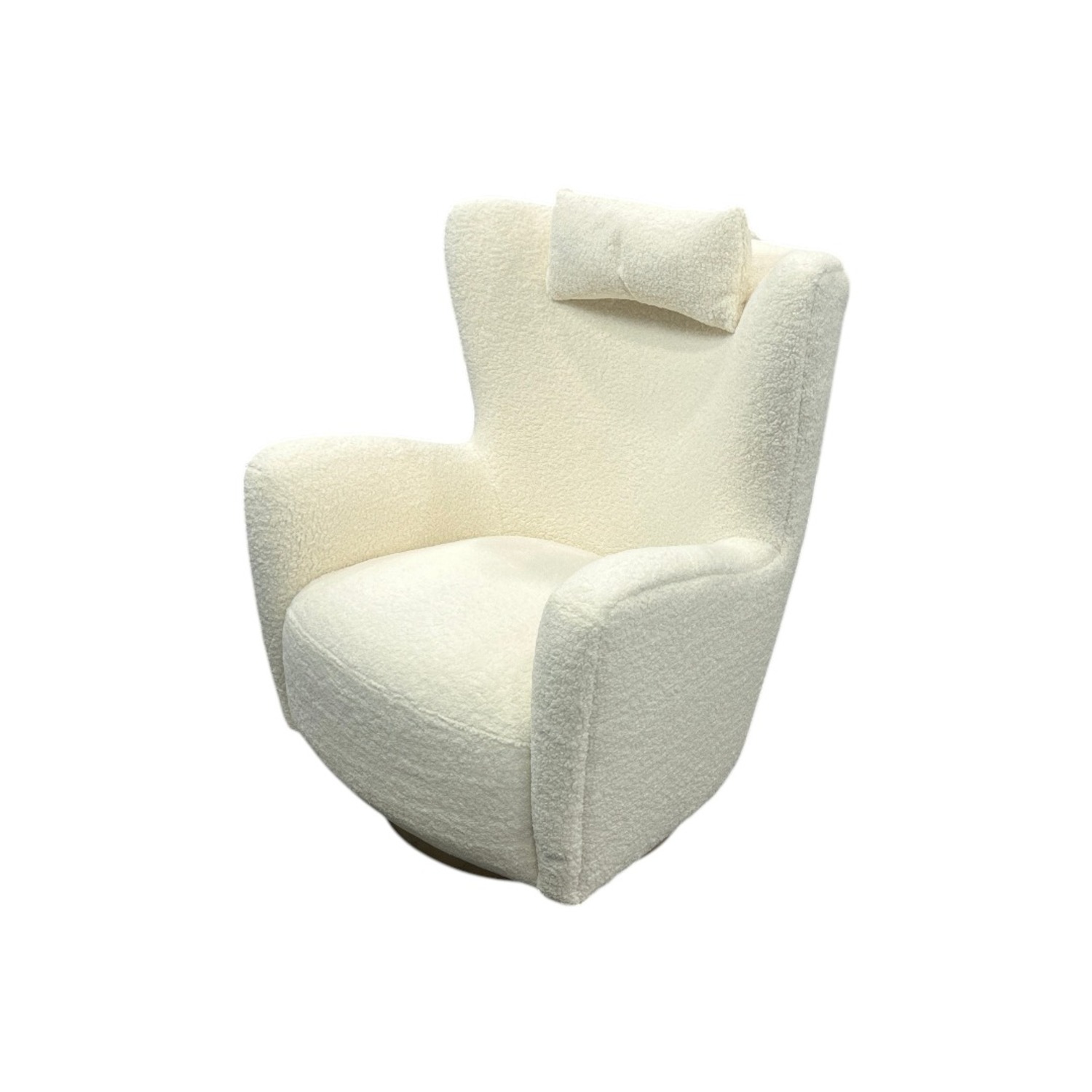 Collette Sherpa Swivel Armchair - image-2