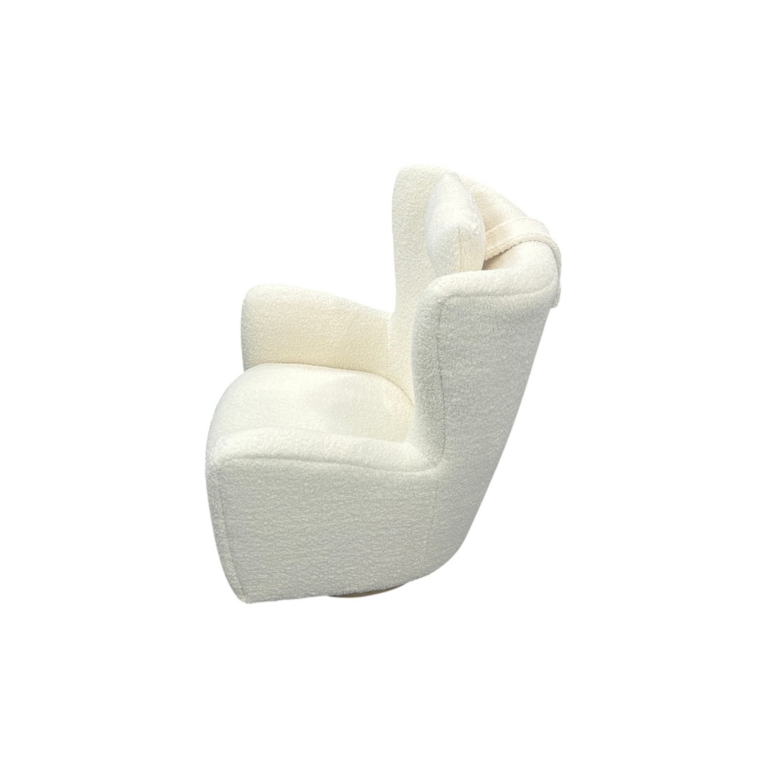 Collette Sherpa Swivel Armchair - image-3